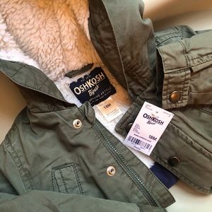 NWT OshKosh lined fatigue jacket 18mo